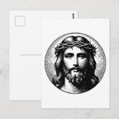  jezusgezicht briefkaart (Voorkant / Achterkant)