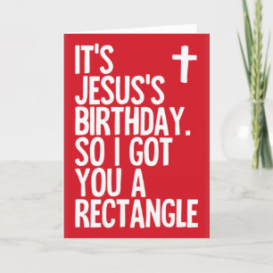 Jezus's verjaardag - grappige kerstkaart feestdagen kaart