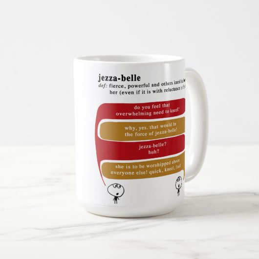 jezza-belle koffiemok (Voorkant rechts)