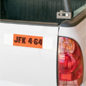 JFK 464 Licentiestijl Bumpersticker (Op Truck)