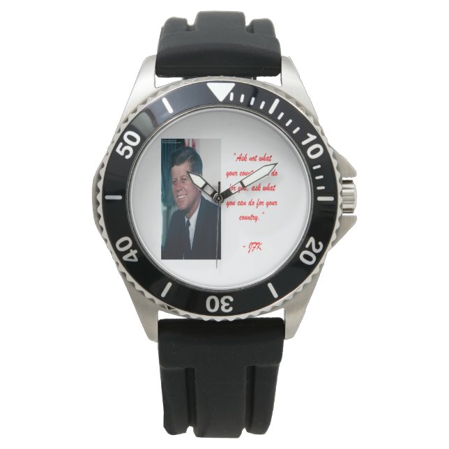 JFK & Ask Not Quote Horloges (Voorkant)