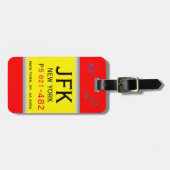 JFK - Bagagelabel (Voorkant horizontaal)