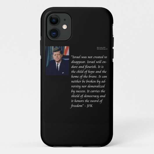 JFK & beroemd citaat over Israël Case-Mate iPhone Case (Achterkant)