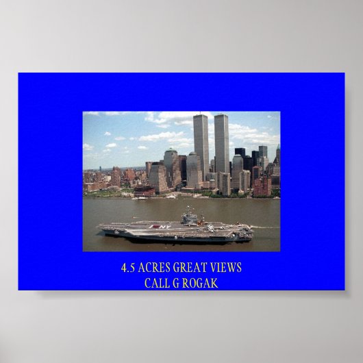 JFK BEZOEKT DE GROTE APPEL POSTER (Voorkant)