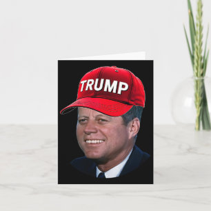JFK Dragen Trump Pet Funny John F Kennedy Meme Gr Kaart