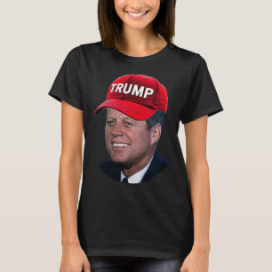 JFK Dragen Trump Pet Funny John F Kennedy Meme Gr T-shirt