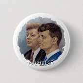 JFK en RFK Ronde Button 5,7 Cm (Voorkant)