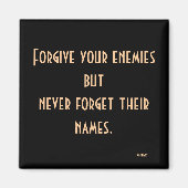 JFK Enemis Citation Magnet (Devant)