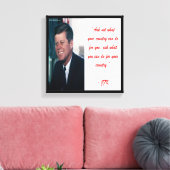 JFK et Demander de ne pas citer de toile Imprimer (Insitu(Salon))