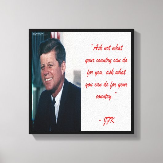JFK et Demander de ne pas citer de toile Imprimer (Recto)