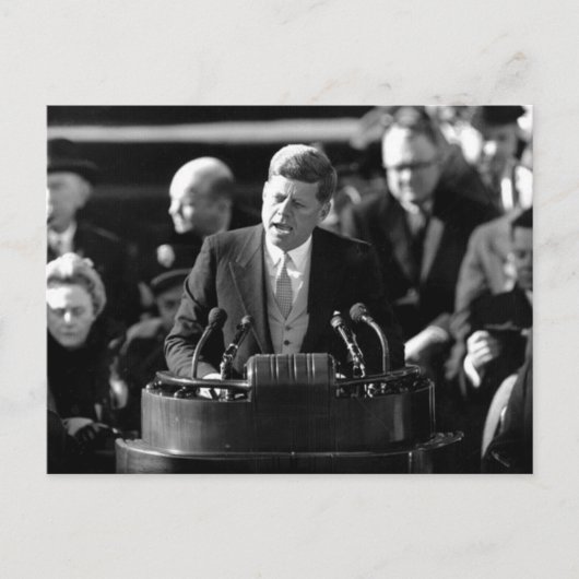 JFK Inauguaration Briefkaart (Voorkant)