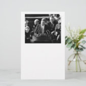 JFK Inauguaration Briefpapier (Staand voorkant)