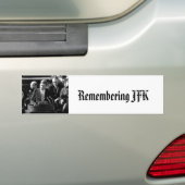 JFK Inauguaration Bumpersticker (Op auto)
