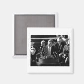 JFK Inauguaration Magneet (Voorkant / Achterkant)