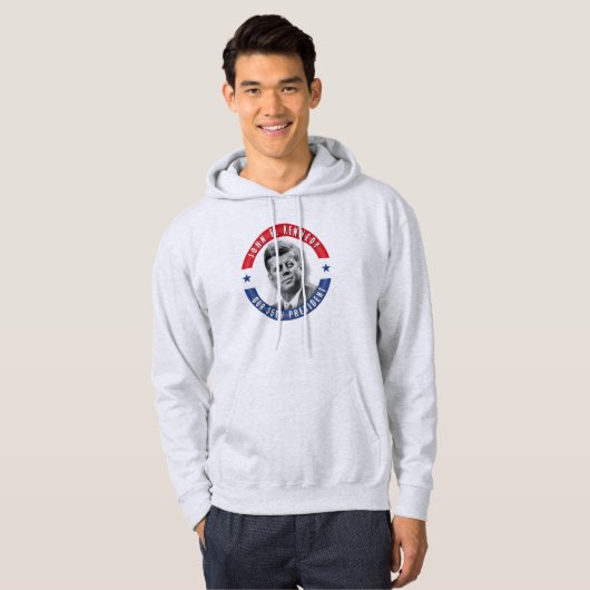 JFK John F. Kennedy 35th President POTUS Memorial Hoodie (Voorkant volledig)