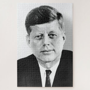 JFK John F. Kennedy Black & White Legpuzzel