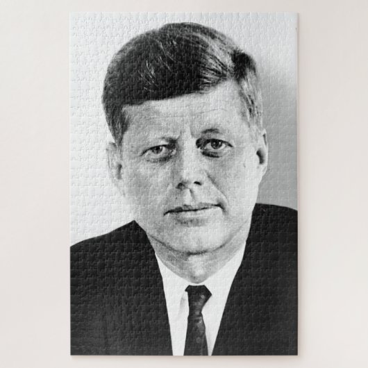 JFK John F. Kennedy Black & White Legpuzzel (Verticaal)