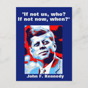JFK John F. Kennedy Quote Motivatie inspiratie Briefkaart