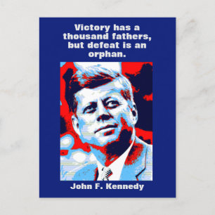 JFK John F. Kennedy Quote Motivatie inspiratie Feestdagenkaart