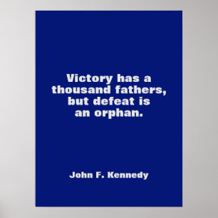 JFK John F. Kennedy Quote Motivatie inspiratie Poster