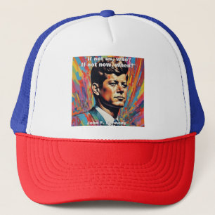 JFK John F. Kennedy Quote Motivatie inspiratie Trucker Pet