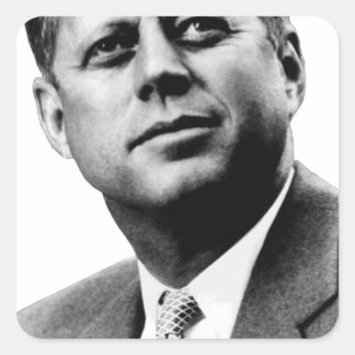 JFK - John F. Kennedy Vierkante Sticker