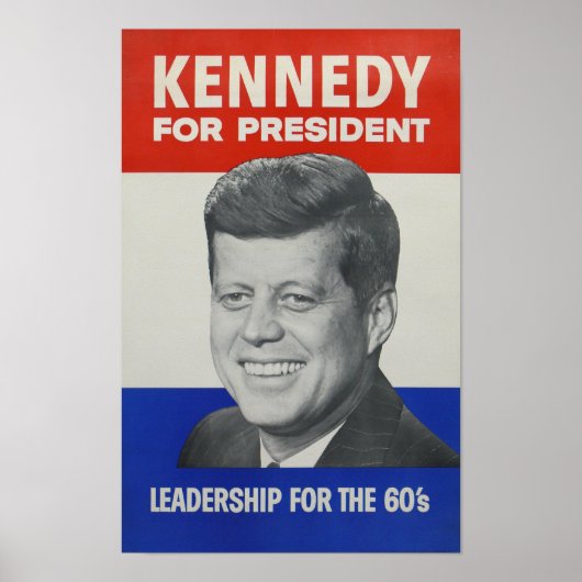 JFK - John Kennedy voor President Poster (Voorkant)