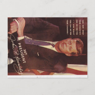 JFK Kennedy president Briefkaart