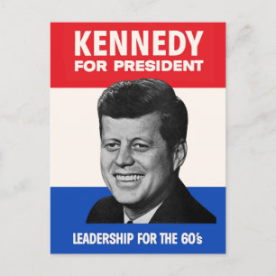  JFK Kennedy voor de campagne President 1960 Briefkaart