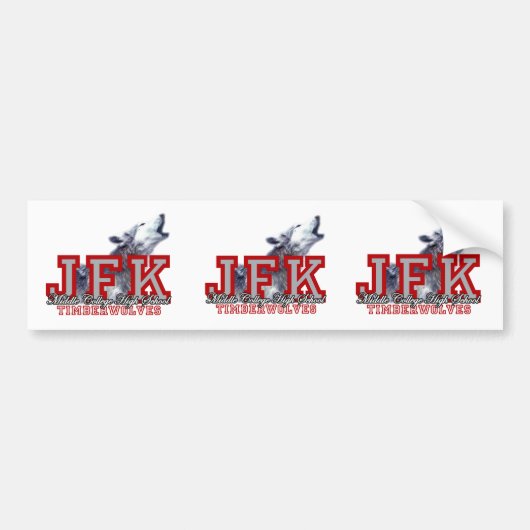 JFK LOGO Bumpersticker (Voorkant)