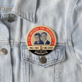JFK Memorial pin 1960 Ronde Button 7,6 Cm (In situ)