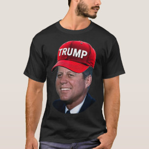 Jfk met Trump-hoed Funny John F Kennedy Meme Gr T-shirt