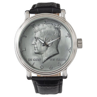 JFK - Montre homme à demi-dollar