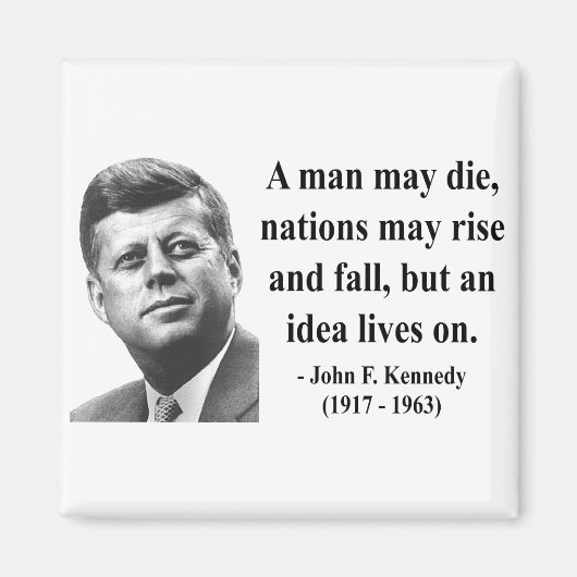 JFK Quote 4b Magneet (Voorkant)