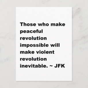 JFK Quote Briefkaart