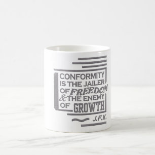JFK quote mok - kies stijl en kleur