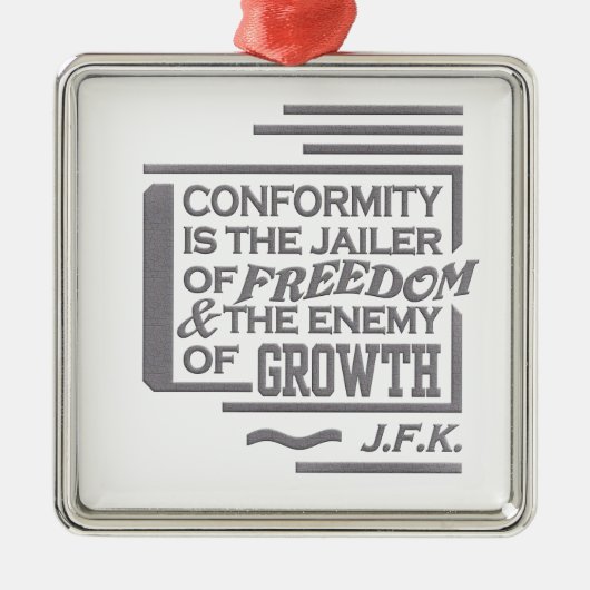 JFK quote ornament (Voorkant)