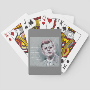 JFK & Quote Pokerkaarten