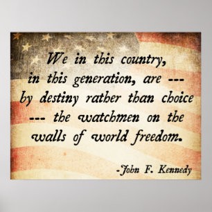 JFK Quote Poster