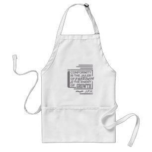 JFK quote schort - kies stijl