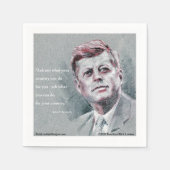 JFK & Quote Servet (Voorkant)