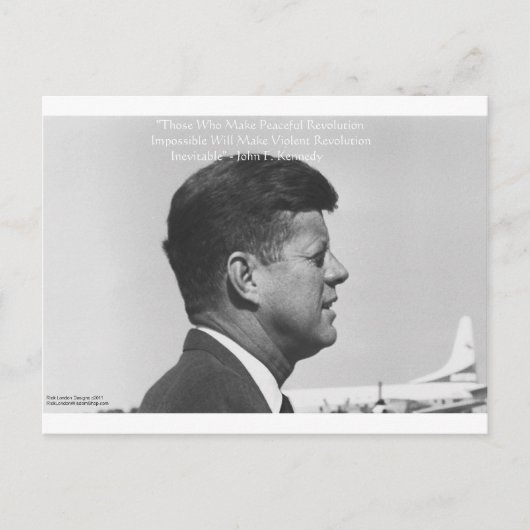 JFK "Révolution pacifique" Devis Cartes Cadeaux &  (Devant)
