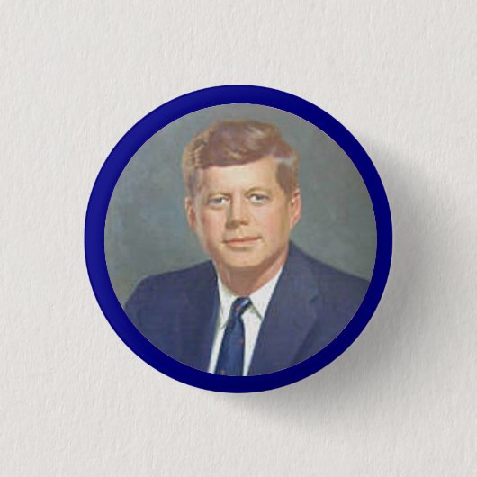 JFK RONDE BUTTON 3,2 CM (Voorkant)