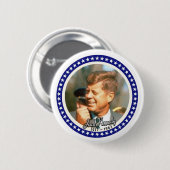 JFK RONDE BUTTON 5,7 CM (Voorkant /achterkant)