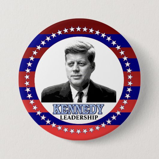 JFK RONDE BUTTON 7,6 CM (Voorkant)