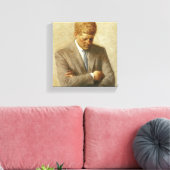JFK schilderen op Canvas (Insitu (Woonkamer))
