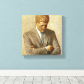 JFK schilderen op Canvas (Insitu (Houten vloer))