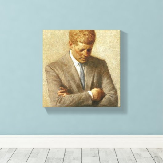 JFK schilderen op Canvas (Insitu (Houten vloer))