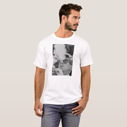 JFK Smoking Tee Shirt (Voorkant volledig)