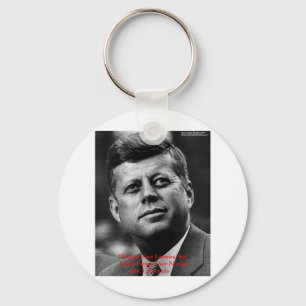 JFK "Vergeef Niet Vergeet" Wijsheid Quote Cadeaus Sleutelhanger